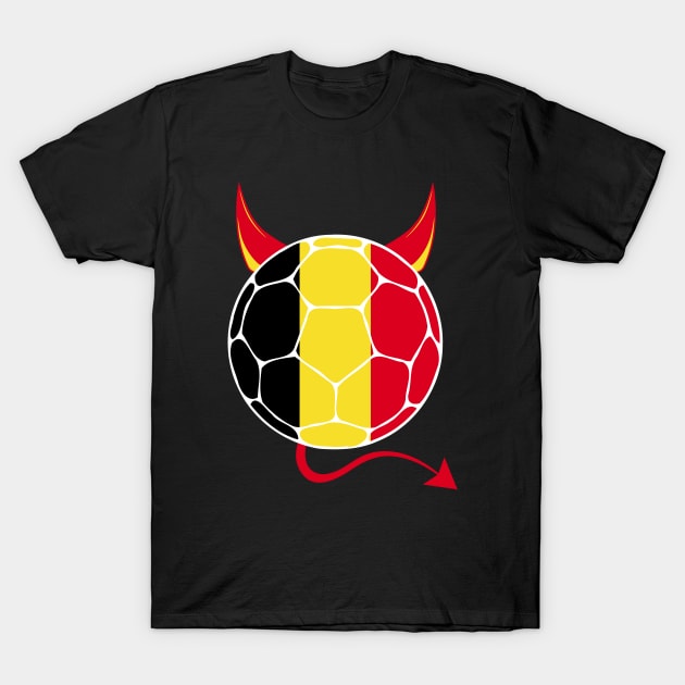 Belgium Football Halloween T-Shirt by footballomatic